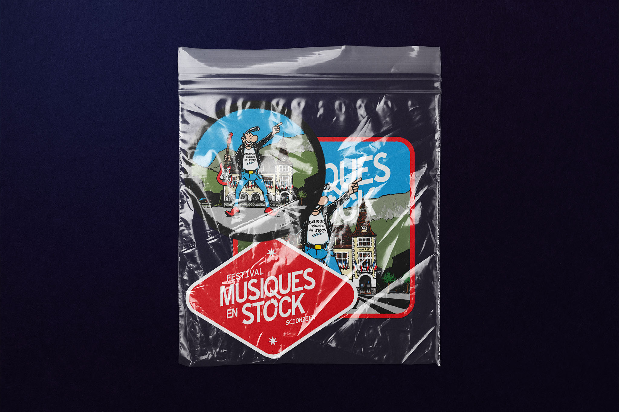 communication stickers musiques en stock festival