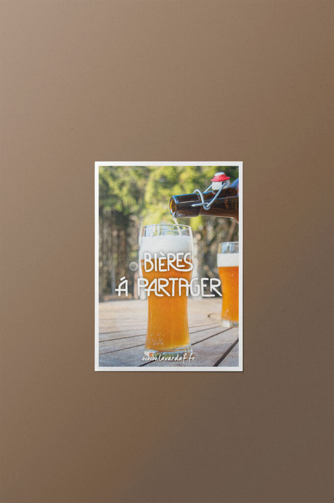creation flyer brasserie artisanale haute savoie