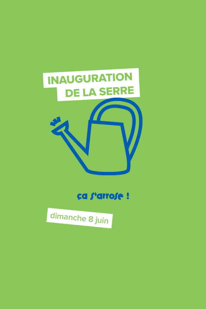 creation visuel inauguration serre jardin collectif