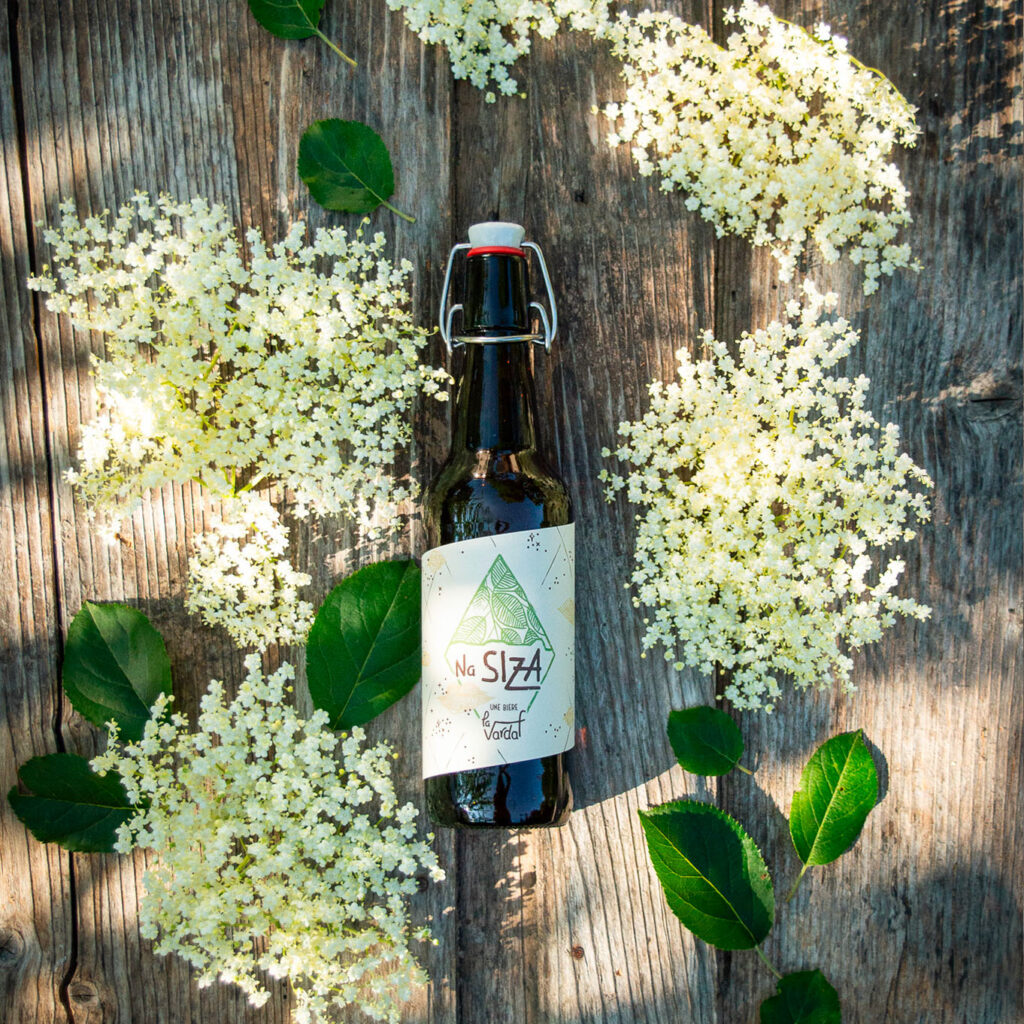 graphisme etiquette biere printemps