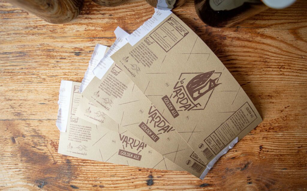 graphisme etiquettes biere consigne bouteilles