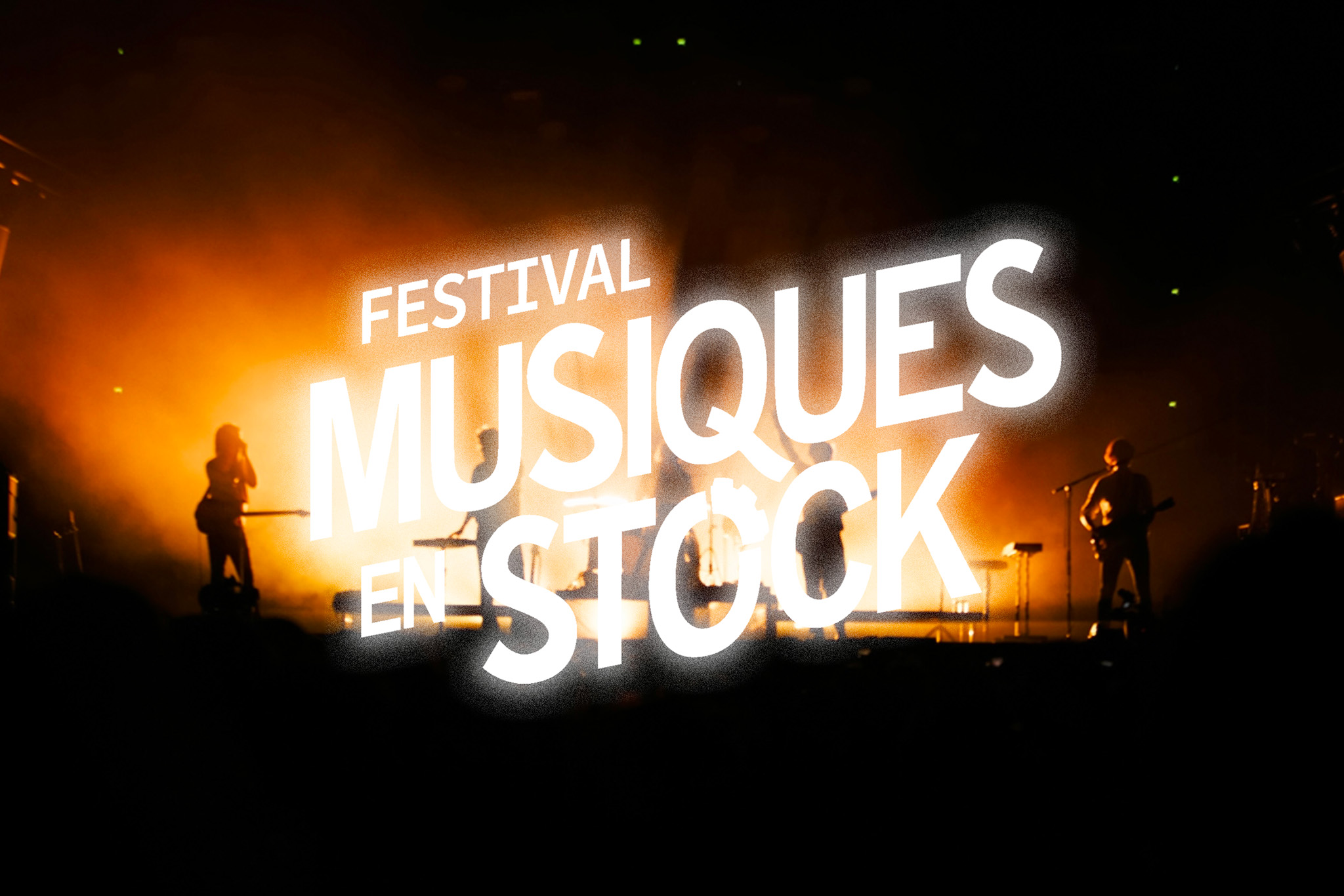 musiques en stock festival concert typographie