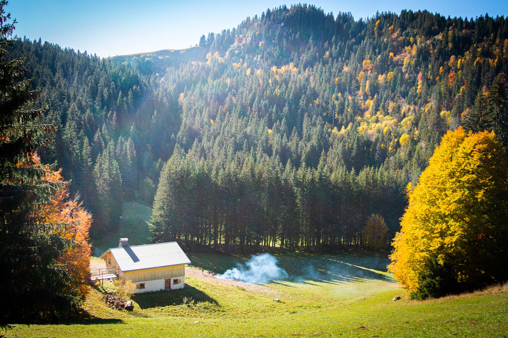 photo reportage ambiance alpage automne bellevaux